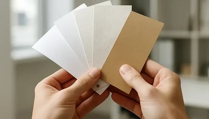 راهنمای انتخاب کاغذ در چاپ افست: از گلاسه تا کتان، کدام یک اعتبار برند شما را می‌سازد؟